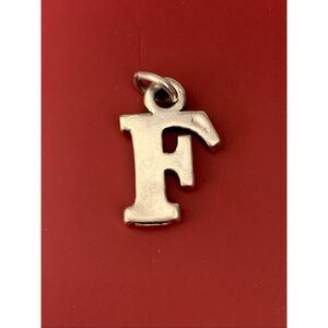 .925 Letter F Sterling Silver Jewelry Charm #alphabet